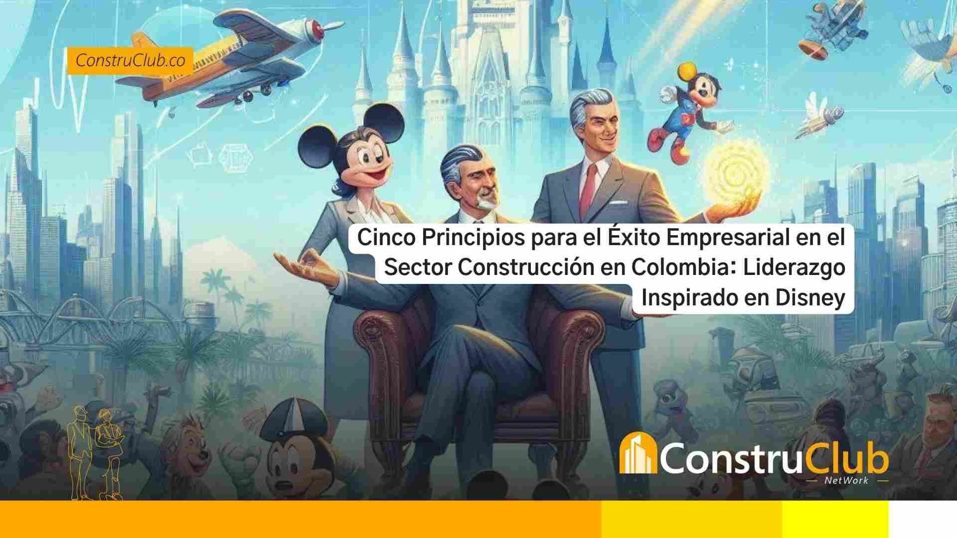 Cinco Principios para el Éxito Empresarial en el Sector Construcción en Colombia: Liderazgo Inspirado en Disney