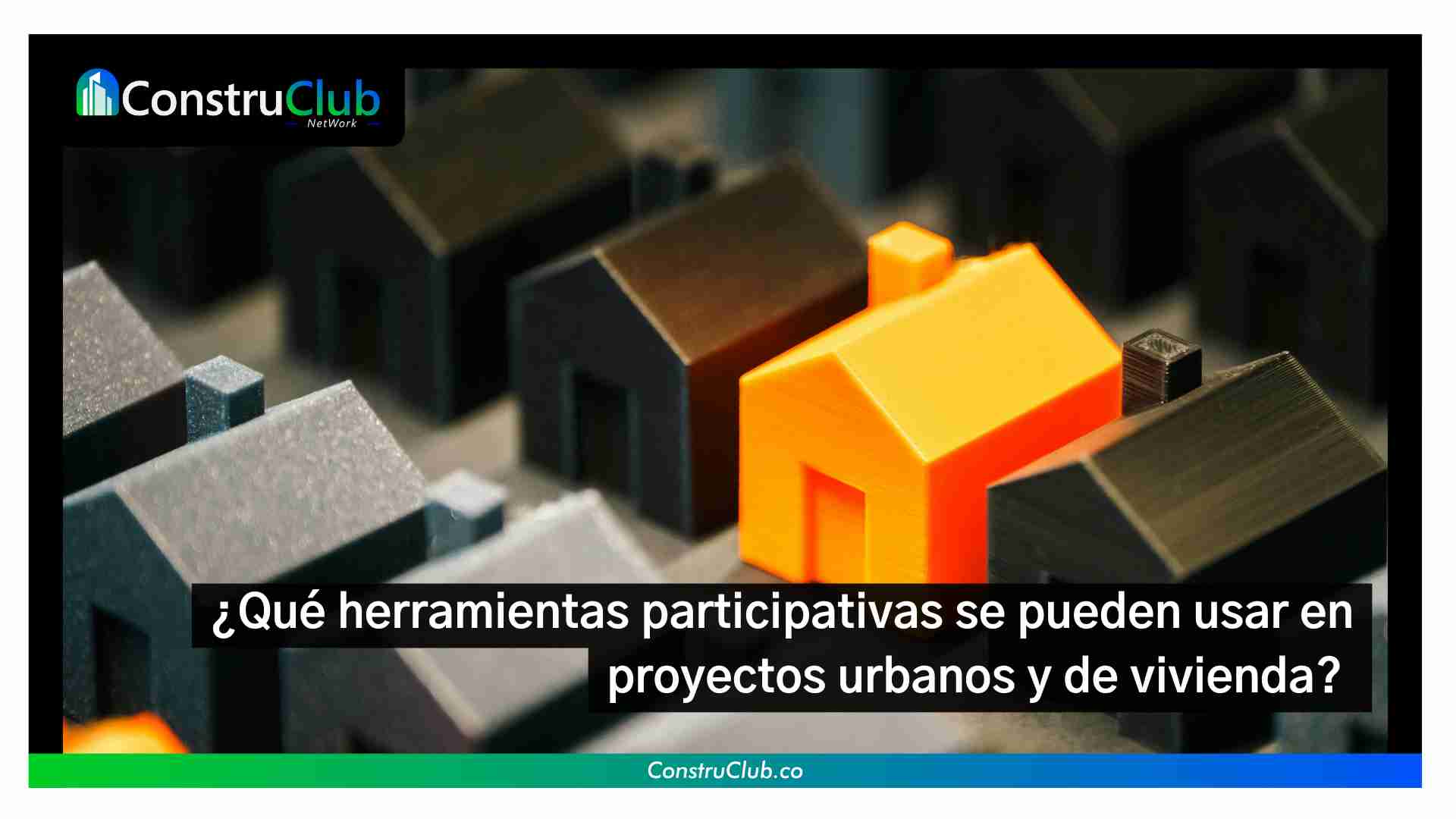 ¿Qué herramientas participativas se pueden usar en proyectos urbanos y de vivienda? 